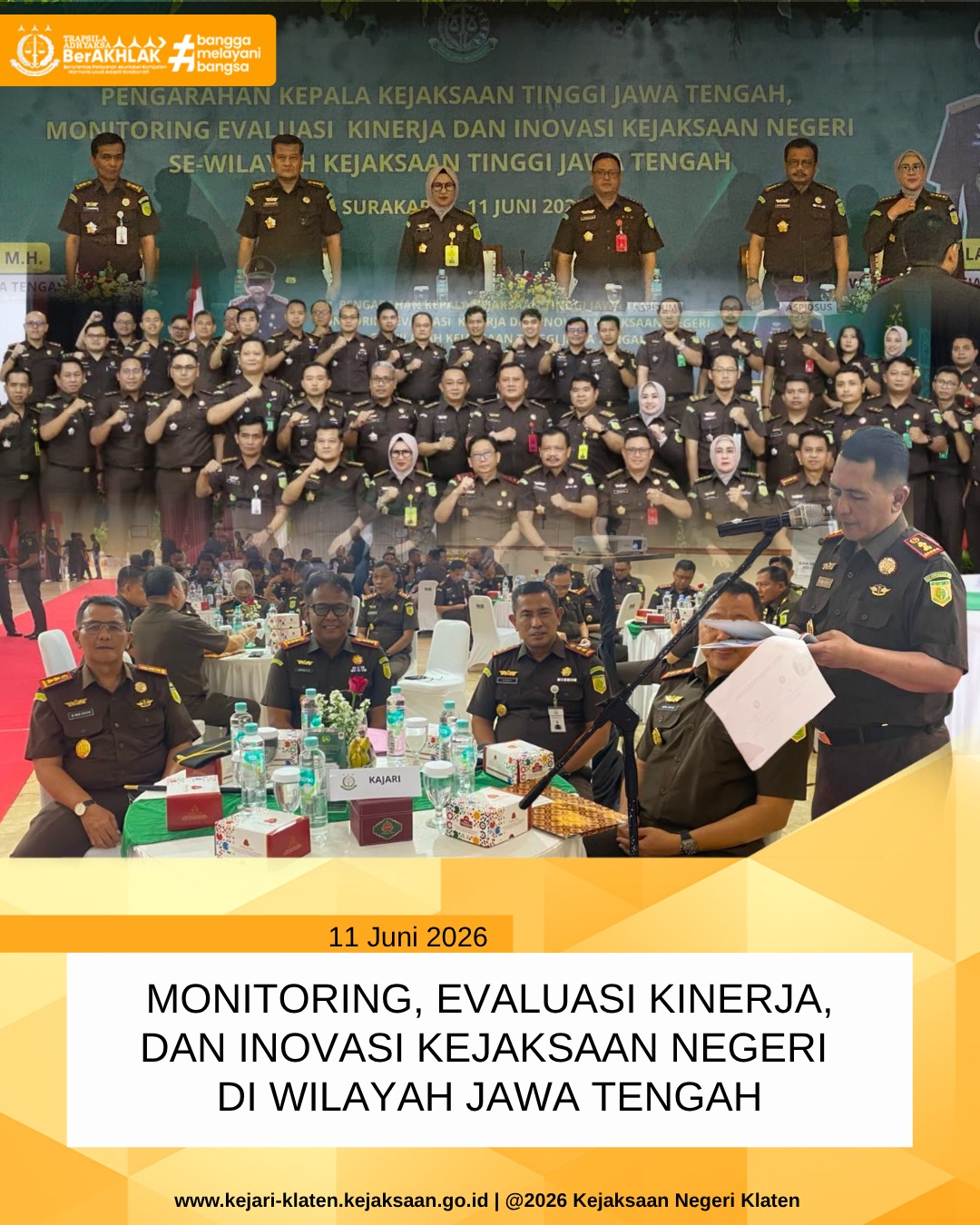 Monitoring Evaluasi Kinerja dan Inovasi Kejaksaan Negeri di Wilayah Jawa Tengah