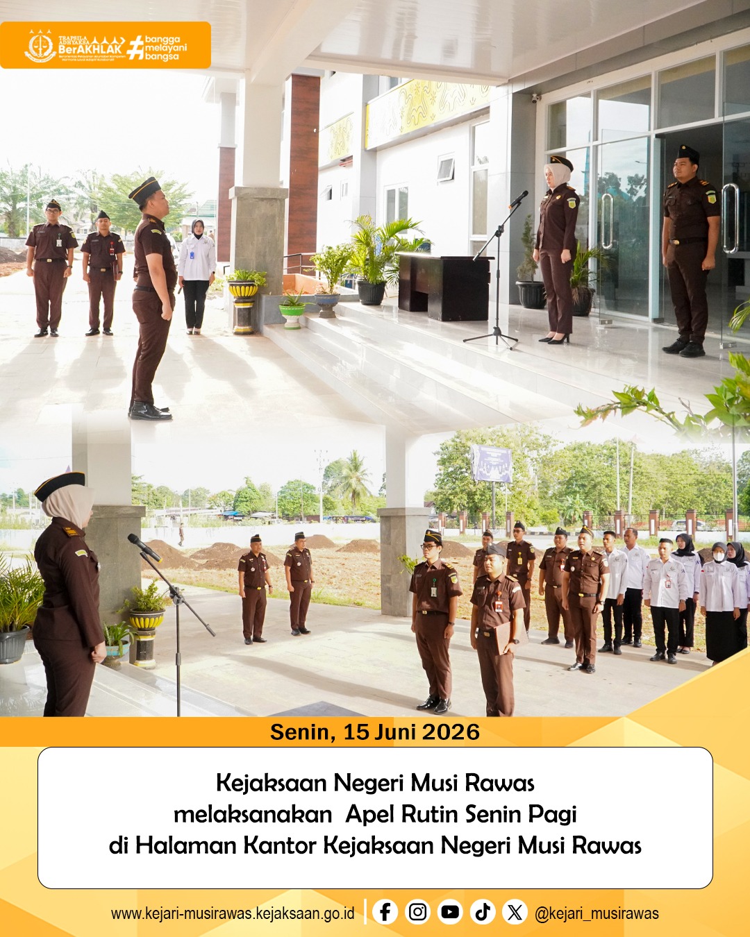 Kejaksaan Negeri Musi Rawas Gelar Apel Rutin