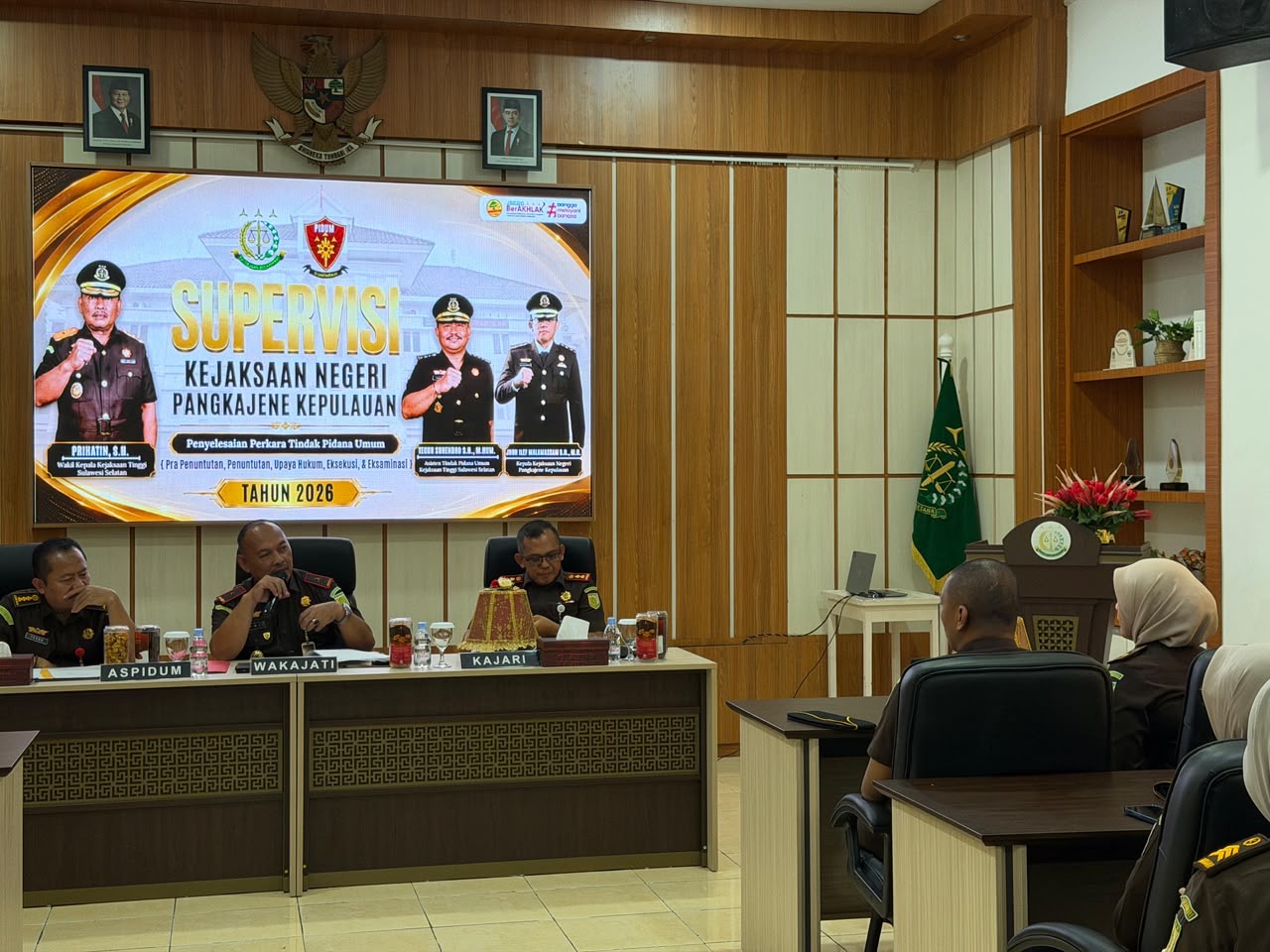 Wakajati Sulsel Lakukan Supervisi ke Kejari Pangkep Tekankan Integritas dan Kinerja