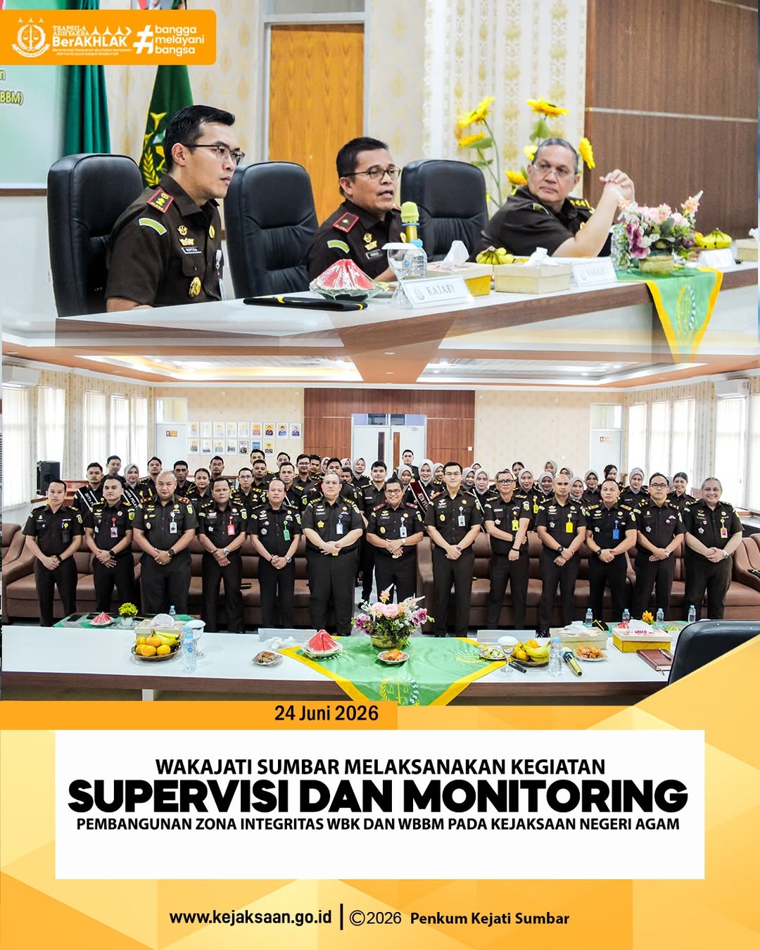 Supervisi dan Monitoring di Kejari Agam
