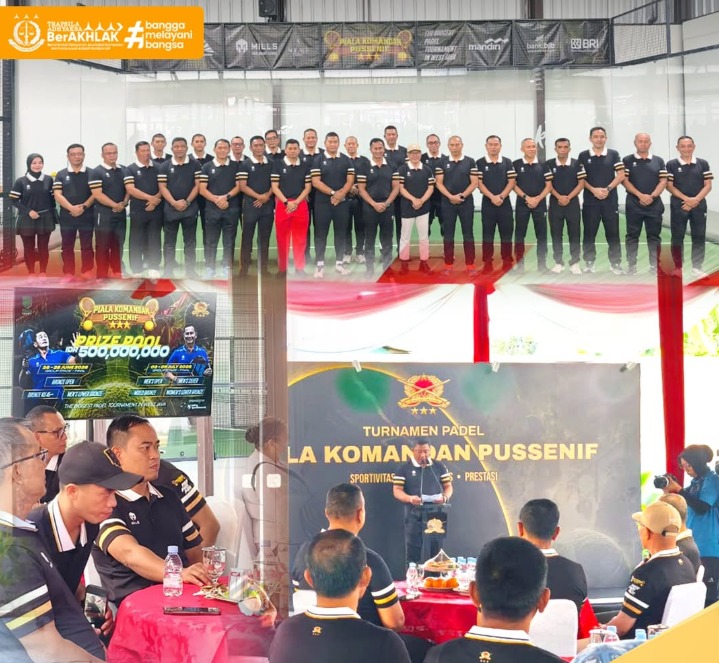 Aspidmil Kejati Jabar Hadir dalam Pembukaan Turnamen Padel Piala Komandan Pussenif sebagai Wujud Sinergi dan Kebersamaan