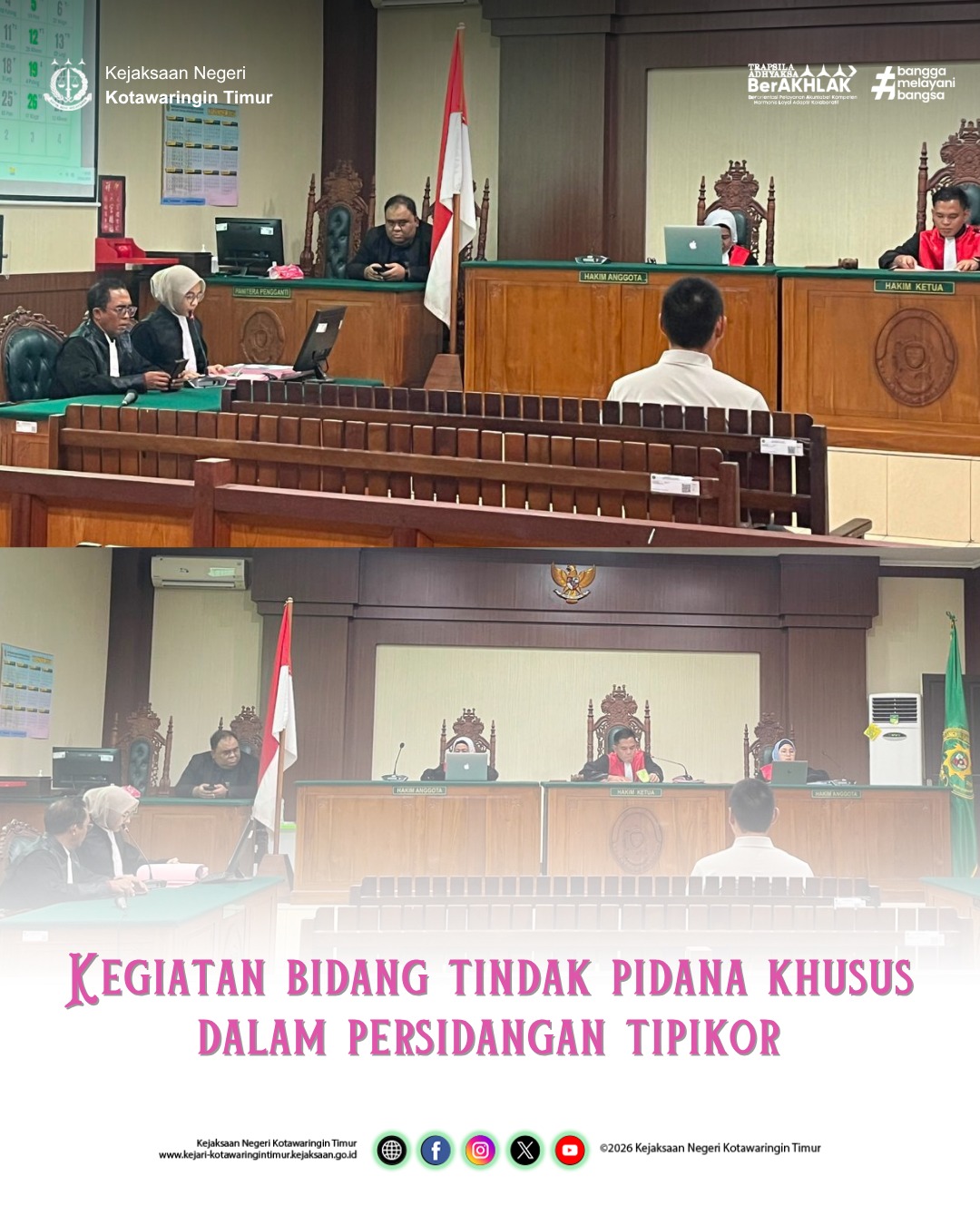 KEGIATAN BIDANG TINDAK PIDANA KHUSUS DALAM PERSIDANGAN TIPIKOR