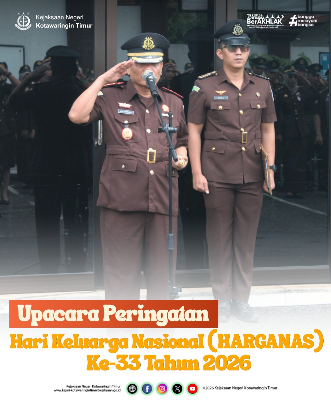 Upacara Peringatan Hari Keluarga Nasional HARGANAS) Ke-33 Tahun 2026