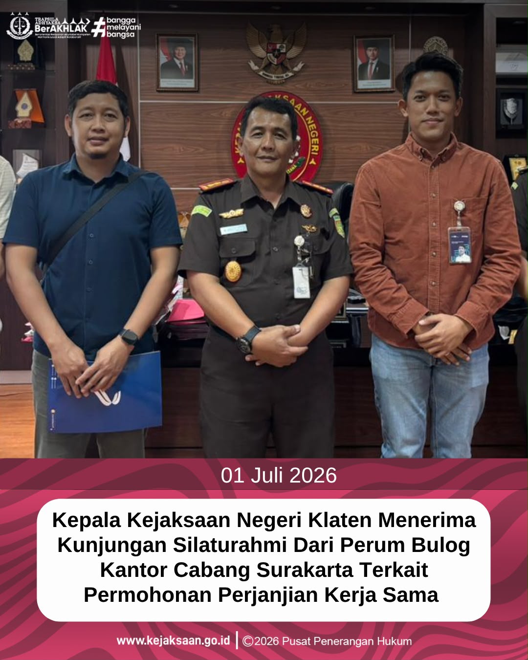 Kunjungan Silaturahmi dari Perum Bulog Kantor Cabang Surakarta