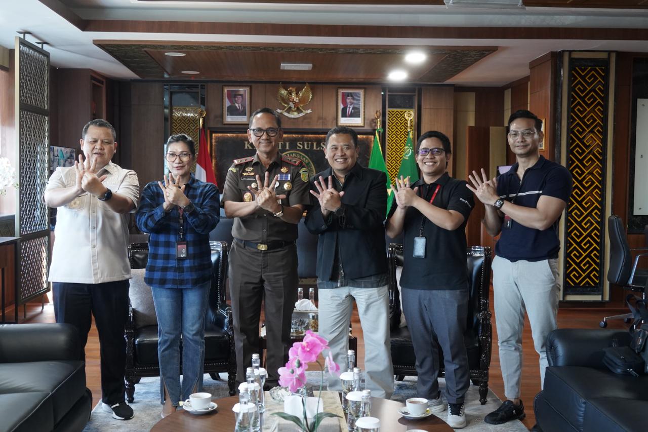 Terima Audiensi PT Telkom Kajati Sulsel Sila Pulungan Siap Kawal Proyek Telekomunikasi dan Perkuat Jaringan Digital