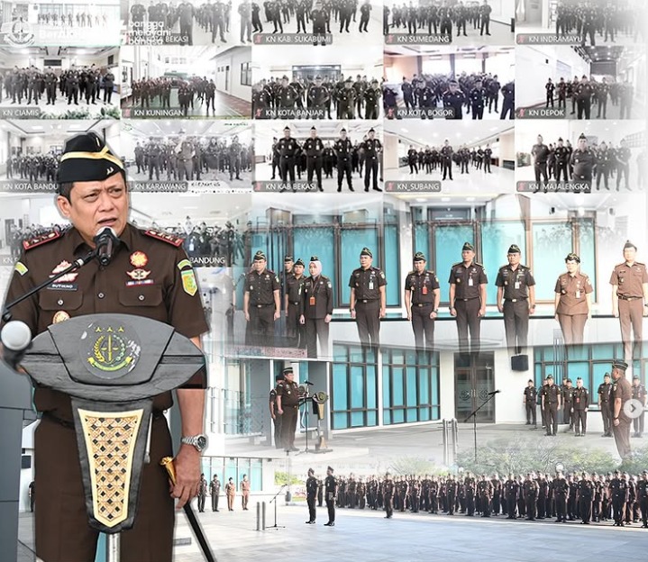 Kajati Jabar Pimpin Apel Gabungan Teguhkan Semangat Pengabdian Berlandaskan Tri Krama Adhyaksa