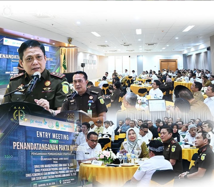 Kejati Jabar Gelar Entry Meeting dan Penandatanganan Pakta Integritas Pengamanan Pembangunan Strategis PPS) Perkuat Komitmen Mengawal Pembangunan yang Transparan Akuntabel dan Berintegritas