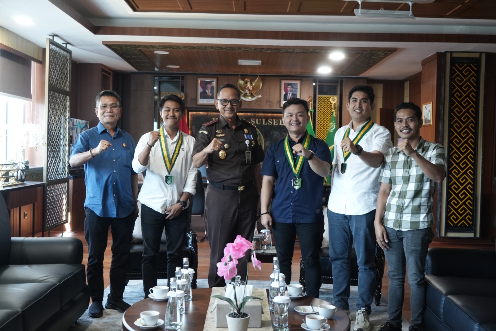 Terima Kunjungan PW SEMMI Sulsel Kajati Sulsel Sila Pulungan Dukung Sinergi Pemuda dalam Kesadaran Hukum