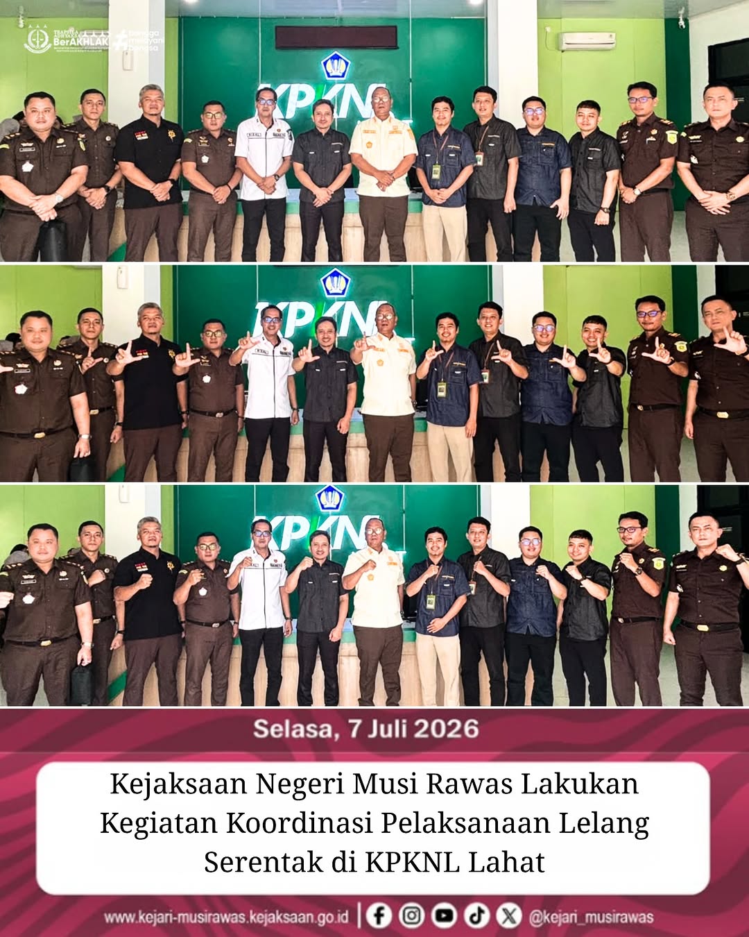 Kepala Pemulihan Aset dan Pengelolaan Barang Bukti Kejaksaan Negeri Musi Rawas Candra Herawan SH MH Mengikuti Undangan dalam Kegiatan Koordinasi Pelaksanaan Lelang Serentak di KPKNL Lahat