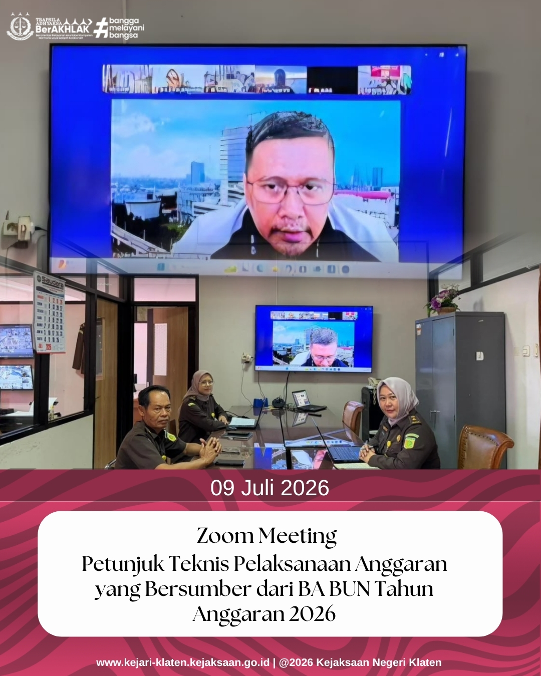 Sosialisasi Petunjuk Teknis Pelaksanaan Anggaran yang Bersumber dari BA BUN Tahun Anggaran 2026
