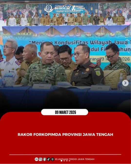 Rakor FORKOPIMDA Provinsi Jawa Tengah