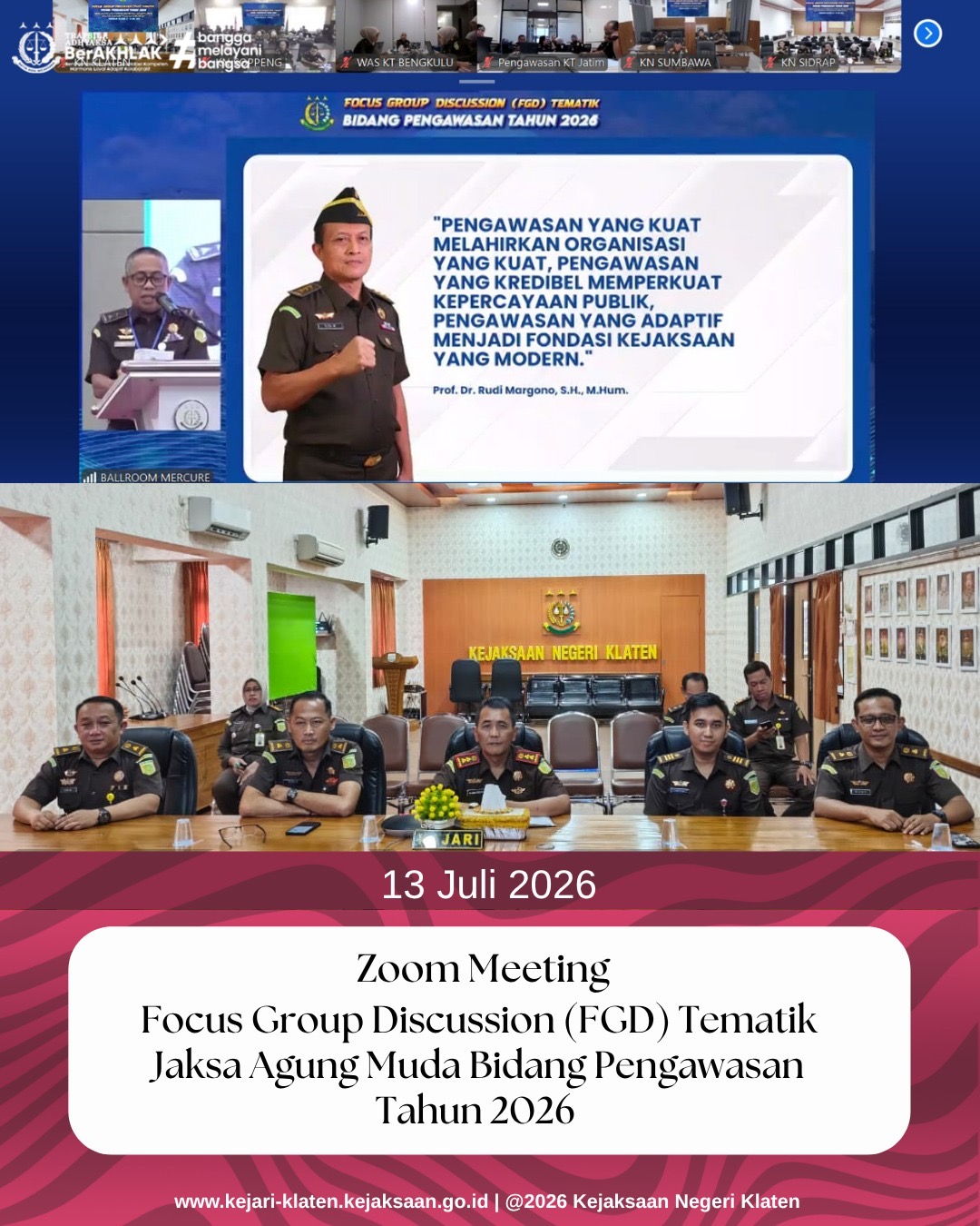 Focus Group Discussion FGD) Tematik Bidang pengawasan Tahun 2026