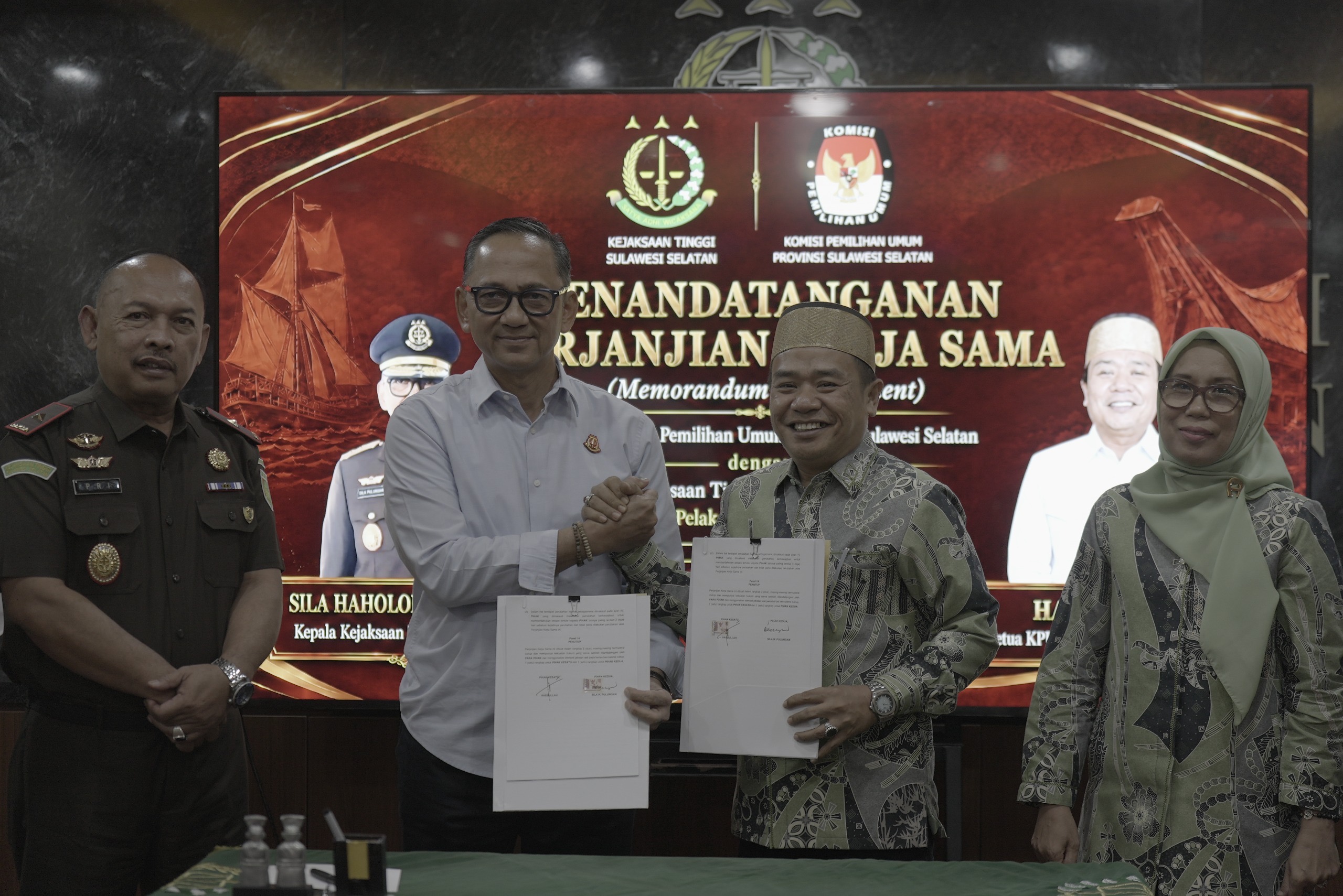 Kejati Sulsel dan KPU Sulsel Perpanjang MoU Perkuat Sinergi Hukum Sambut Tahapan Pemilu