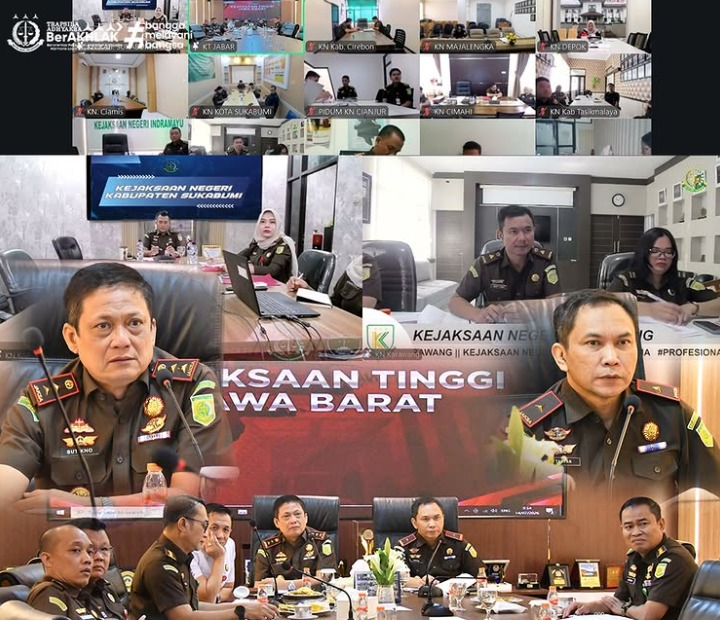 Kajati Jabar Menyetujui Permohonan Penghentian Penuntutan Berdasarkan Mekanisme Keadilan Restoratif dari Kejari Kab Sukabumi dan Kejari Karawang
