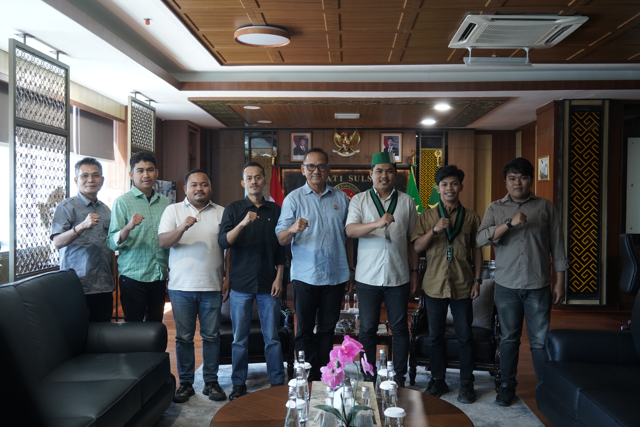 Kajati Sulsel Sila Pulungan Terima Kunjungan Silaturahmi Pengurus Badko HMI Sulselbar