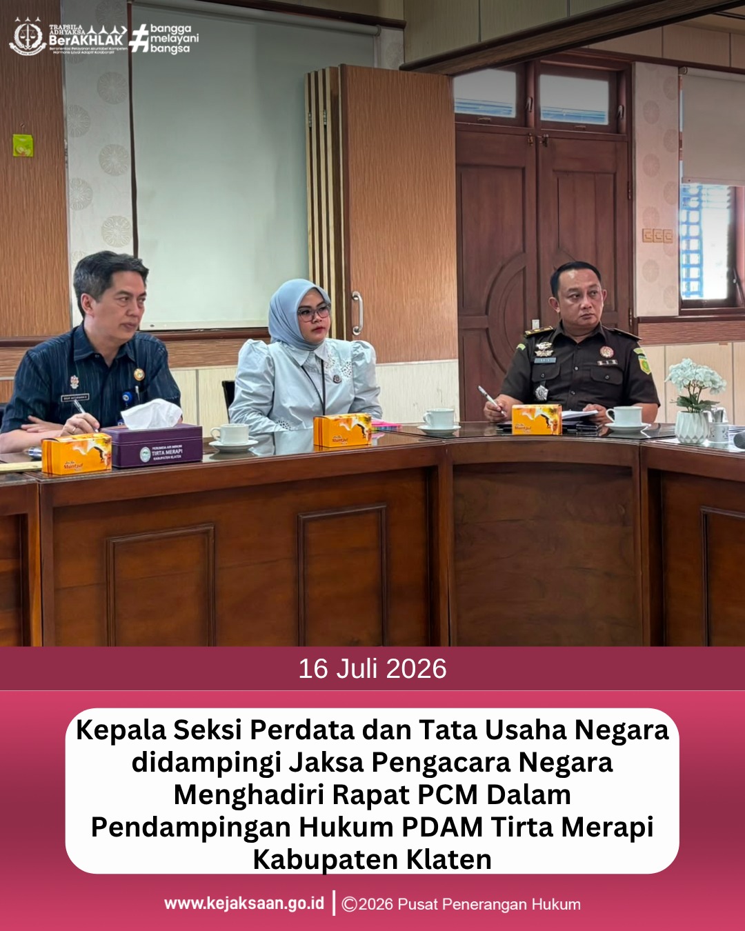 Rapat PCM Pendampingan Hukum PDAM Tirta Merapi Kabupaten Klaten