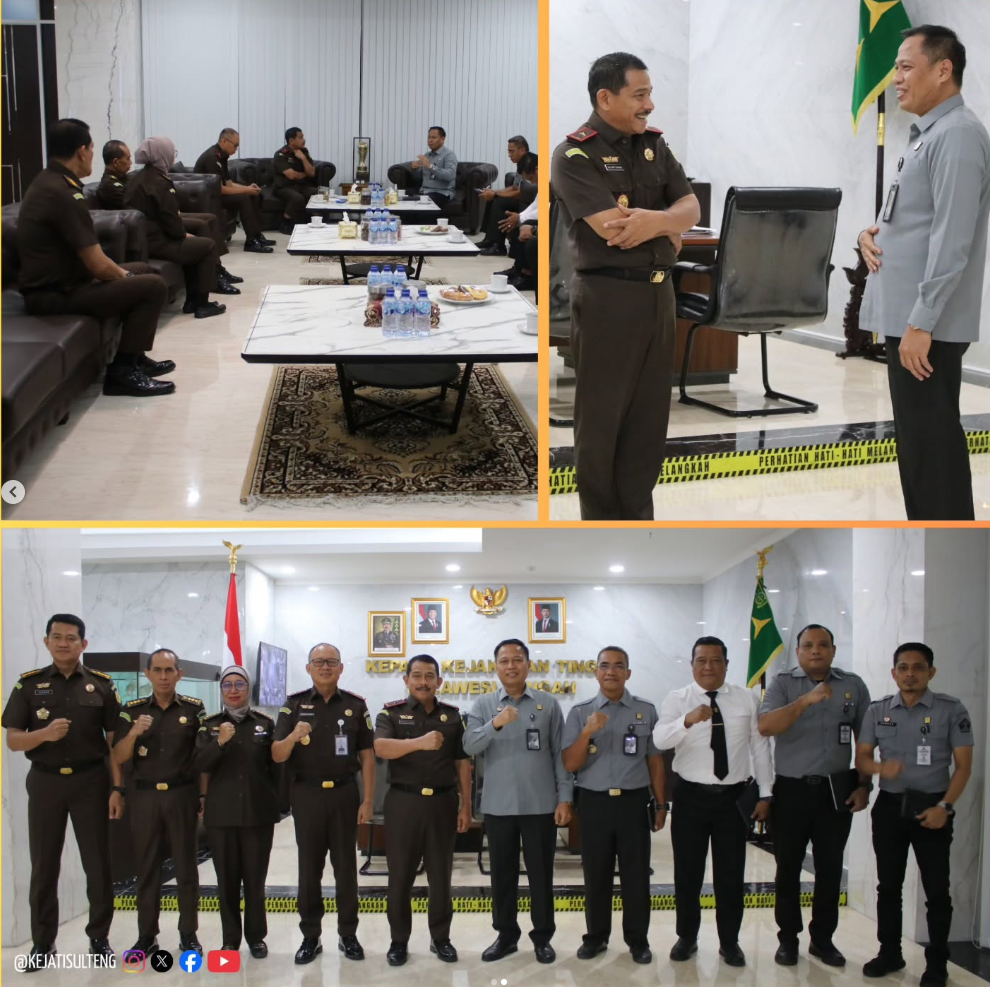 KAJATI SULTENG MENERIMA KUNJUNGAN AUDIENSI KAKANWIL KEMENKUM SULAWESI TENGAH PERKUAT SINERGI UNTUK PELAYANAN MASYARAKAT