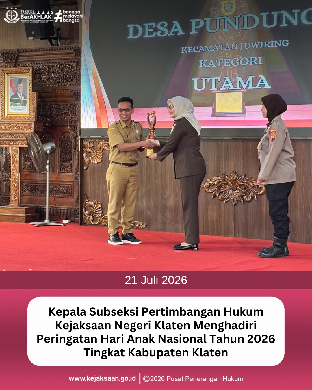 Peringatan Hari Anak Nasional Tahun 2026 Tingkat Kabupaten Klaten