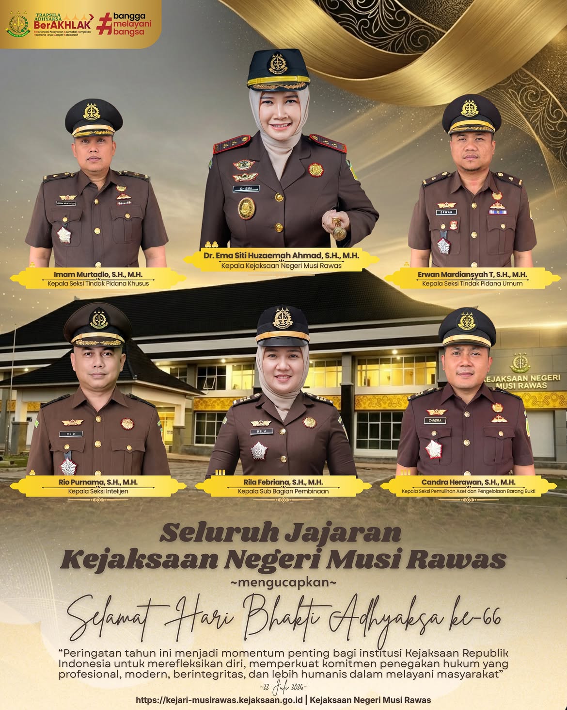 Selamat Hari Bhakti Adhyaksa Ke-66 Tahun 2026
