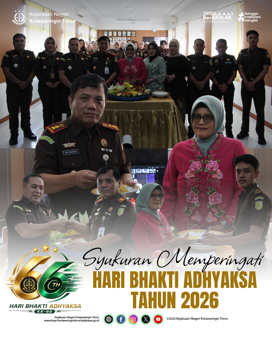 SYUKURAN PERINGATAN HARI BHAKTI ADHYAKSA HBA) Tahun 2026