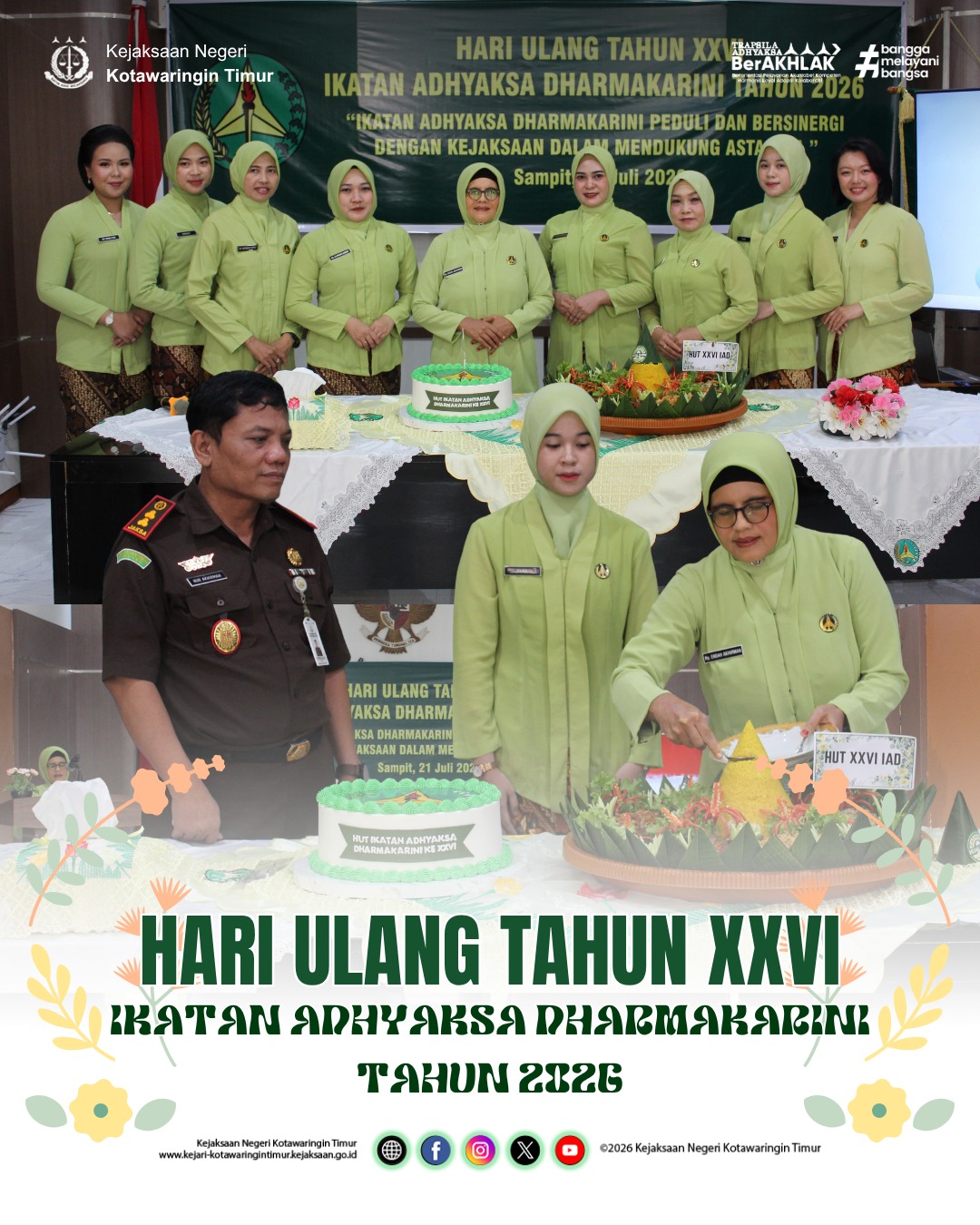 HARI ULANG TAHUN XXVI IKATAN ADYHAKSA DHARMAKARINI TAHUN 2026