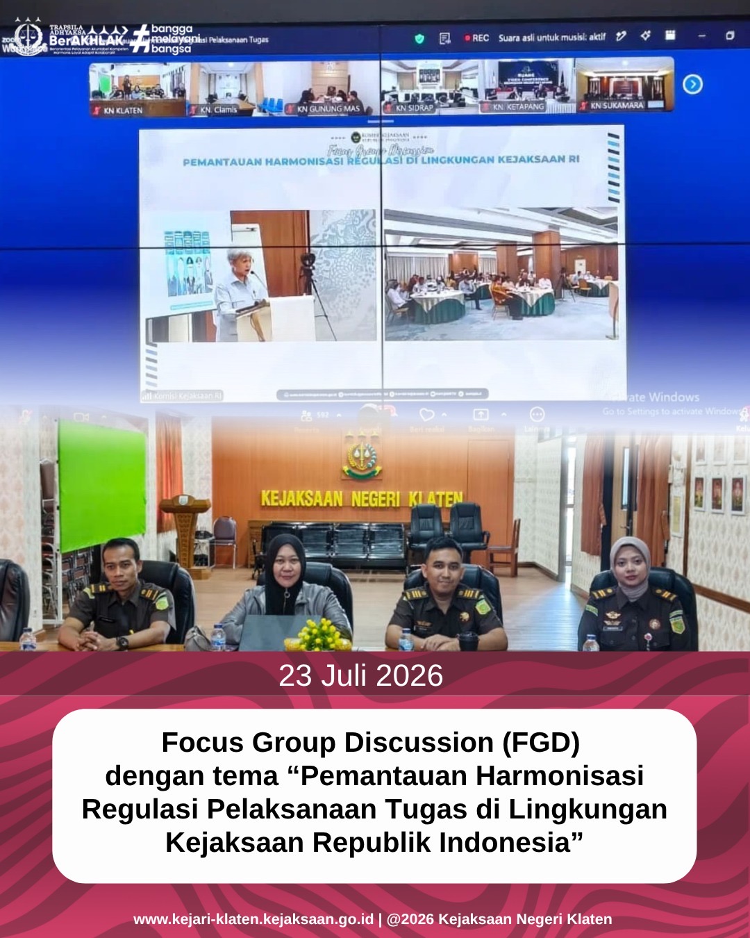 Zoom Meeting Focus Group Discussion FGD)