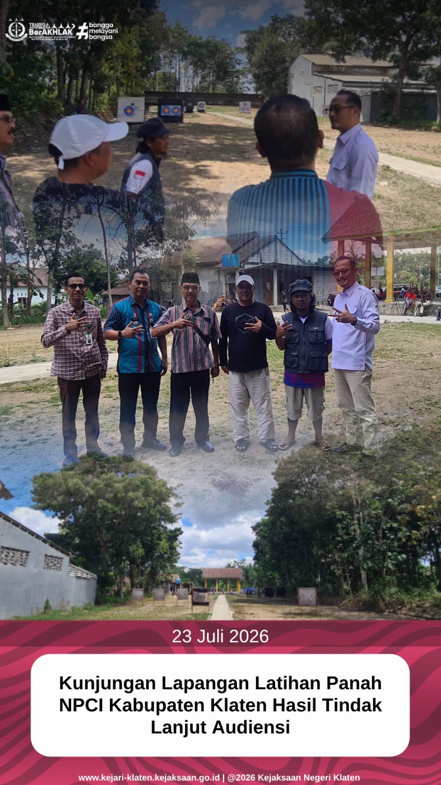 Kunjungan Lapangan Latihan Panah NPCI Kabupaten Klaten