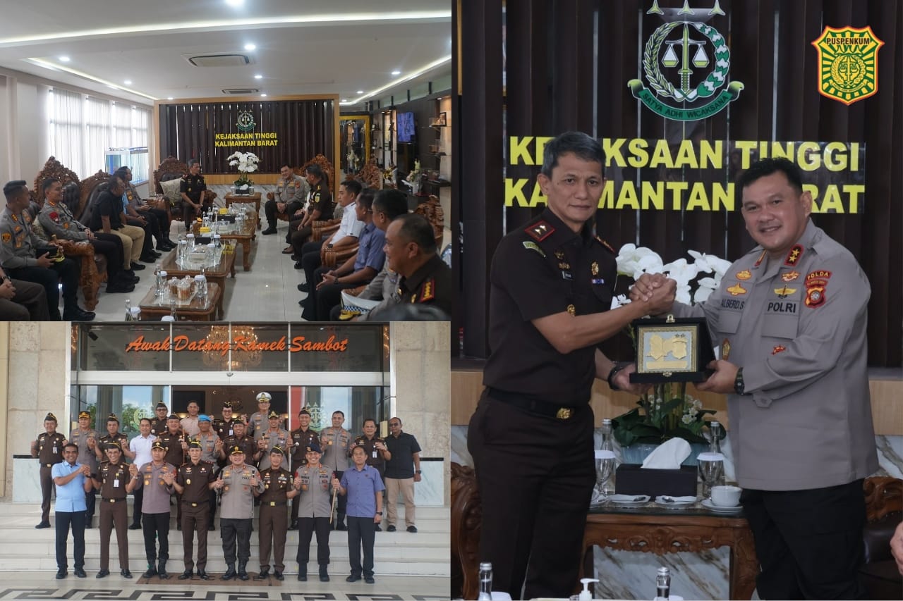 Kajati Kalbar Terima Kunjungan Silaturahmi Kapolda Kalbar dan Perkuat Sinergi Penegakan Hukum