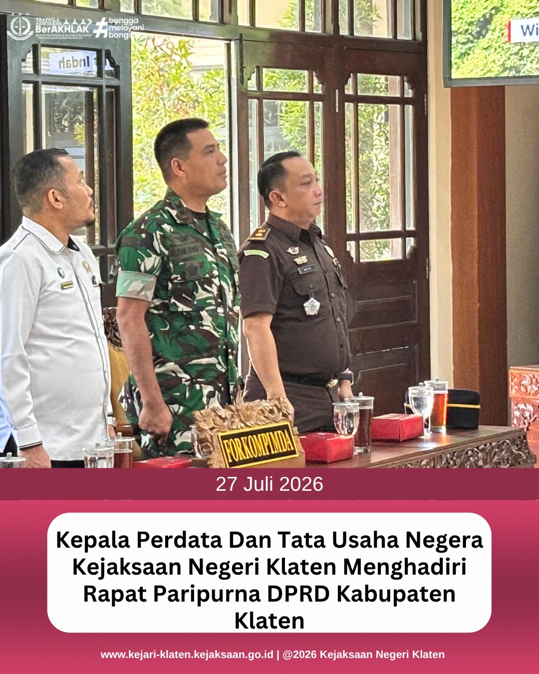 Rapat Paripurna DPRD Kabupaten Klaten