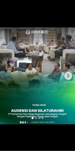 AUDIENSI DAN SILATURAHMI PT Pertamina Patra Niaga Regional Jawa Bagian Tengah dengan Kejaksaan Tinggi Jawa Tengah