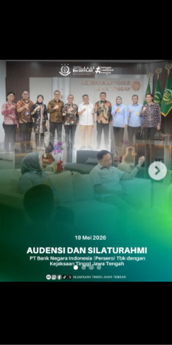 AUDIENSI DAN SILATURAHMI PT Bank Negara Indonesia Persero) Tbk dengan Kejaksaan Tinggi Jawa Tengah