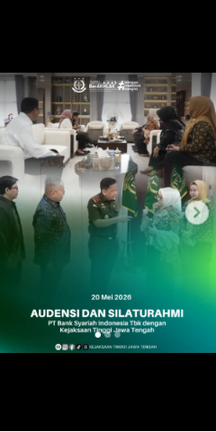 AUDIENSI DAN SILATURAHMI PT Bank Syariah Indoensia Tbk dengan Kejaksaan Tinggi Jawa Tengah