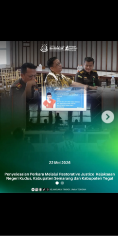 Penyelesaian Perkara Melalui Restorative Justice Kejaksaan Negeri Kudus Kabupaten Semarang dan Kabupaten Tegal