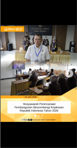 Musyawarah Perencanaan Pembangunan Musrenbang) Kejaksaan Republik Indonesia Tahun 2026