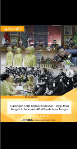 Kunjungan Kerja Kepala Kejaksaan Tinggi Jawa Tengah  Supervisi IAD Wilayah Jawa Tengah