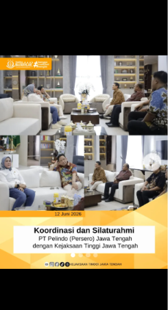 Koordinasi dan Silaturahmi PT Pelindo Persero) Jawa Tengah dengan Kejaksaan Tinggi Jawa Tengah