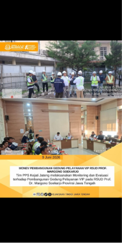 MONEV PEMBANGUNAN GEDUNG PELAYANAN VIP RSUD PROF MARGONO SOEKARJO