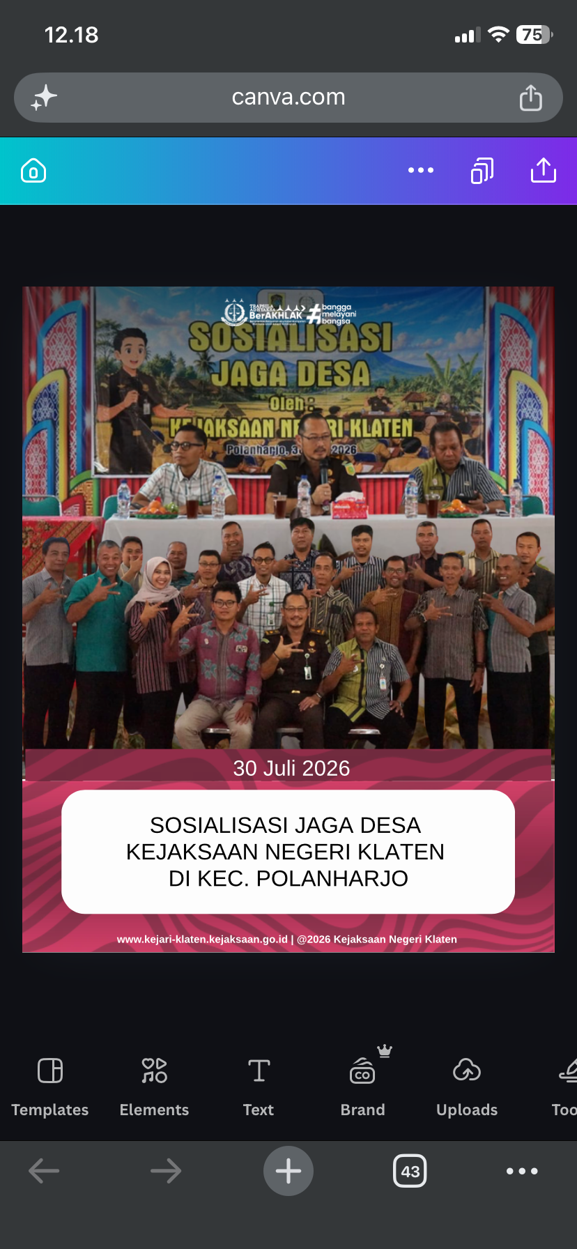 Sosialisasi Jaga Desa