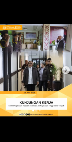 KUNJUNGAN KERJA Komisi Kejaksaan Republik Indonesia ke Kejaksaan Tinggi Jawa Tengah