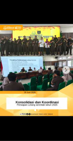 Konsolidasi dan Koordinasi Persiapan Lelang serentak tahun 2026