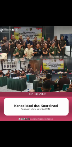 Konsolidasi dan Koordinasi Persiapan lelang serentak 2026