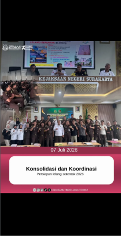 Konsolidasi dan Koordinasi Persiapan lelang sernetak 2026