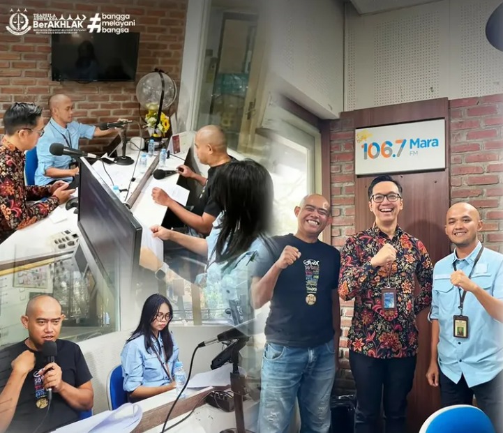 Jaksa Menyapa sebagai wujud komitmen dalam memberikan edukasi dan penyuluhan hukum kepada masyarakat bertempat di Radio Mara 1067 FM Bandung