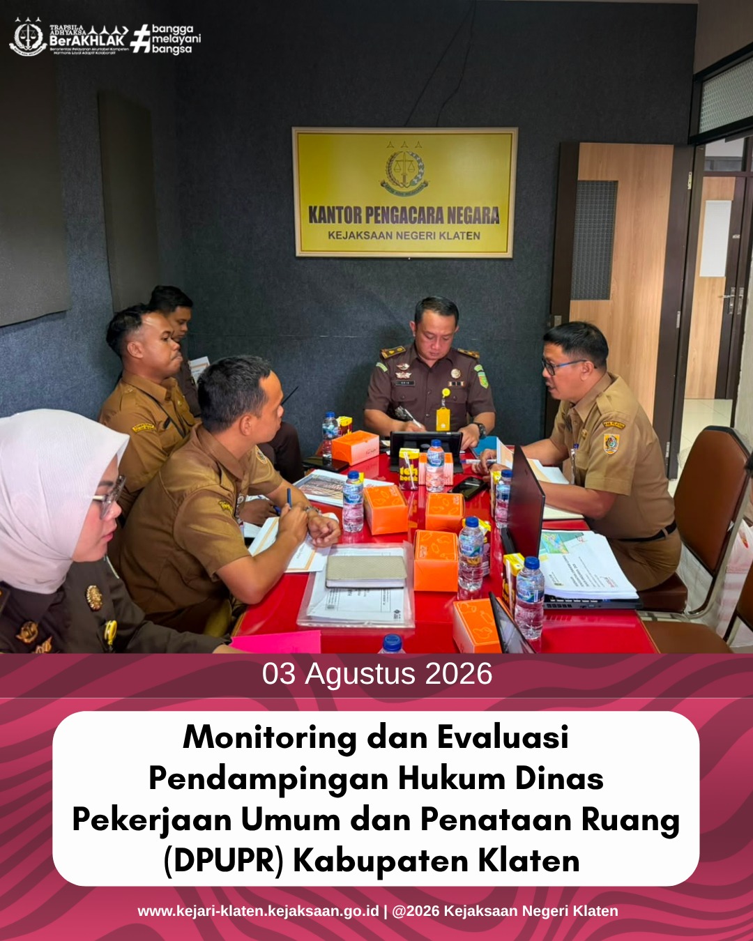 Monitoring dan Evaluasi Pendampingan Hukum DPUPR