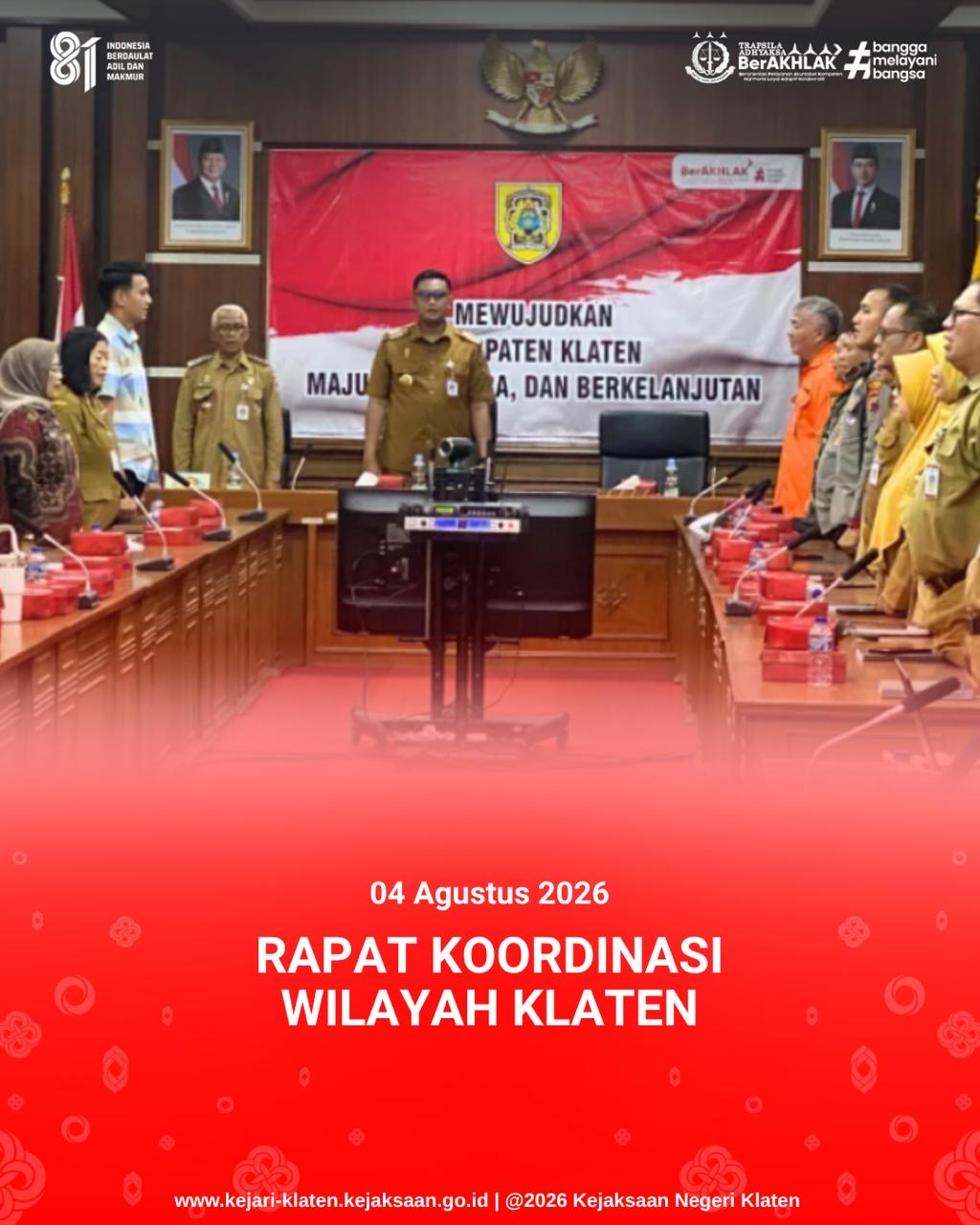 Rapat Koordinasi Wilayah Klaten