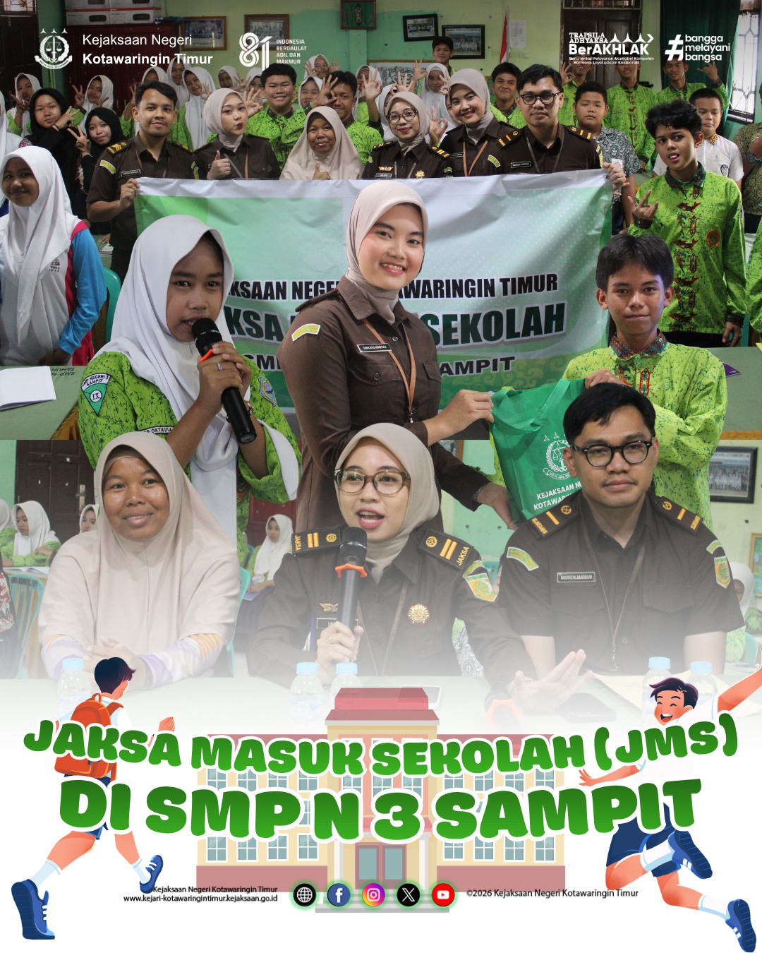 JAKSA MASUK SEKOLAH KEJAKSAAN NEGERI KOTAWARINGIN TIMUR