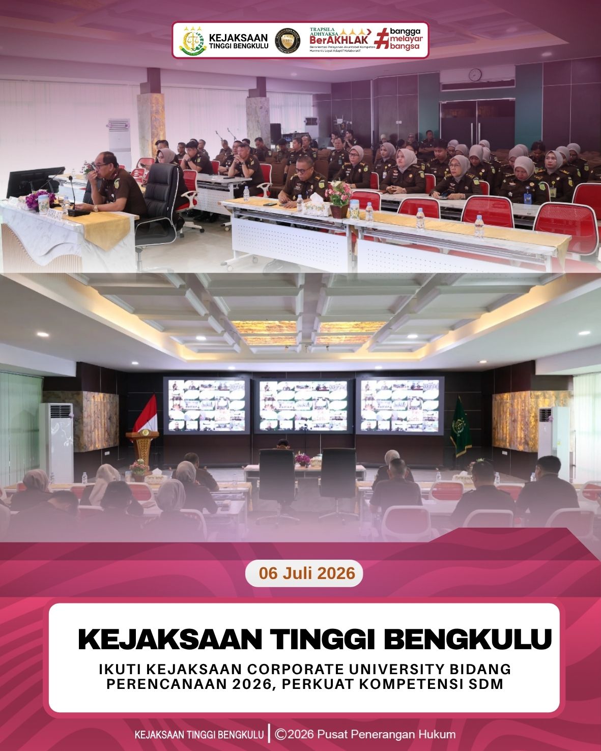 Kejaksaan Tinggi Bengkulu Ikuti Kejaksaan Corporate University Bidang Perencanaan 2026 Perkuat Kompetensi SDM