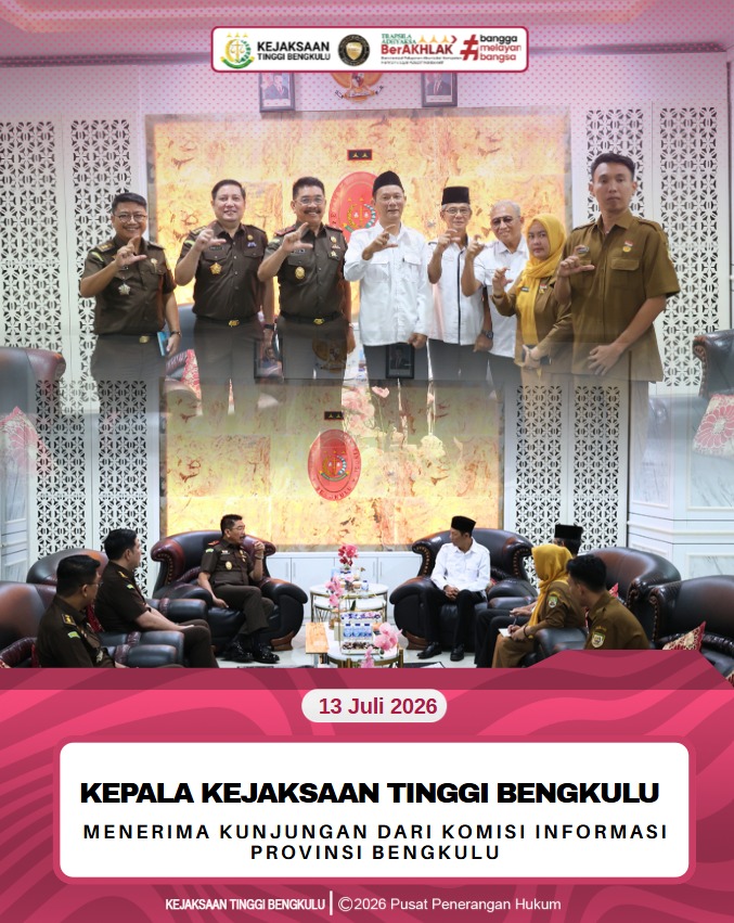 Kepala Kejaksaan Tinggi Bengkulu Menerima Kunjungan dari Komisi Informasi Provinsi Bengkulu