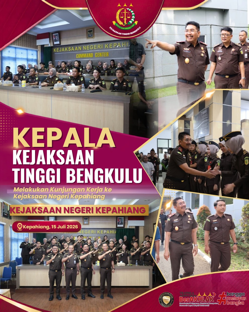epala Kejaksaan Tinggi Bengkulu melaksanakan kunjungan kerja ke Kejaksaan Negeri Kepahiang