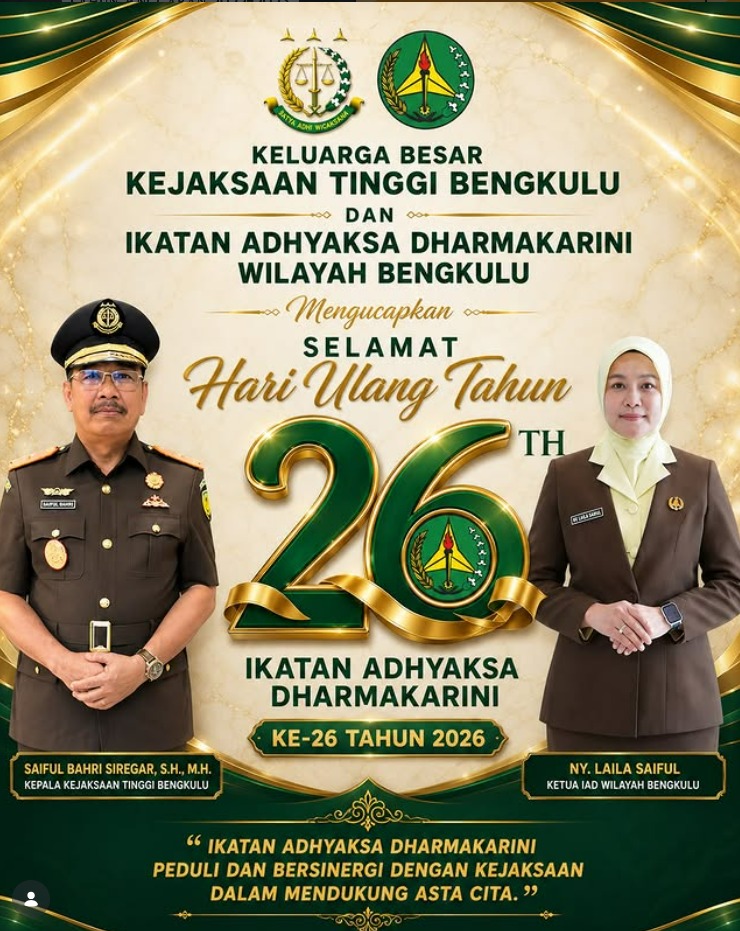 DIRGAHAYU IKATAN ADHYAKSA DHARMAKARINI KE-26